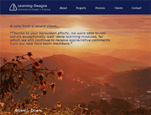 Tablet Screenshot of learningdesigns.biz